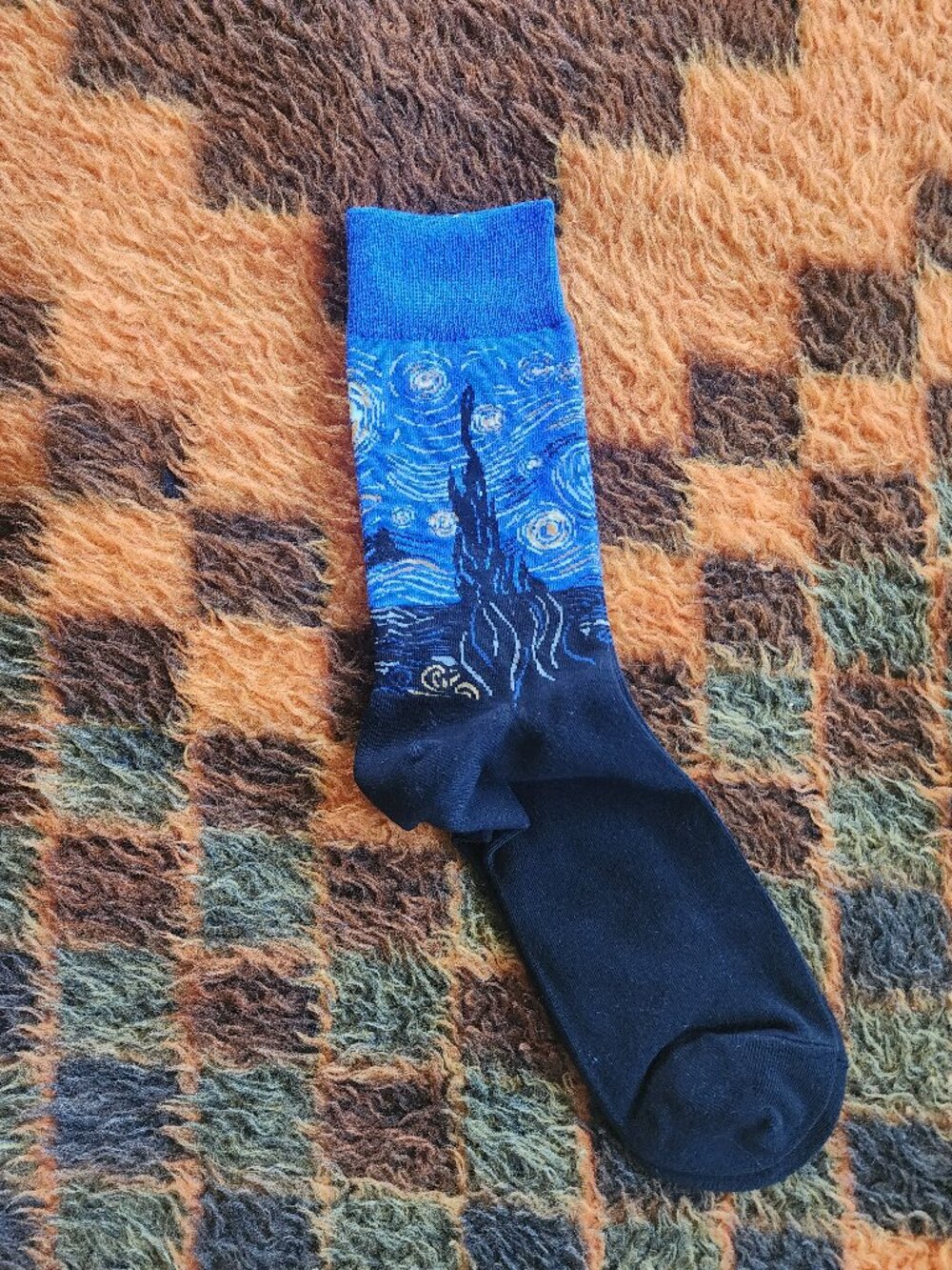 New Hsell Starry Night Art Sock – Van Gogh Inspired Crew Sock